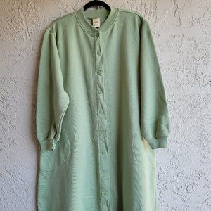 BLAIR Women Soft Green Long Coat Size L